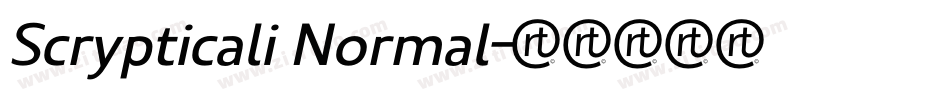 Scrypticali Normal字体转换